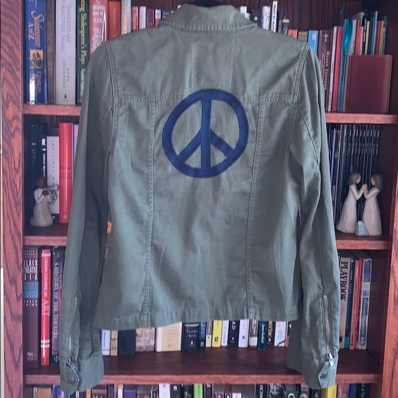 PINK Military Jacket/Shirt w/70’s Patches - Picture 3 of 7